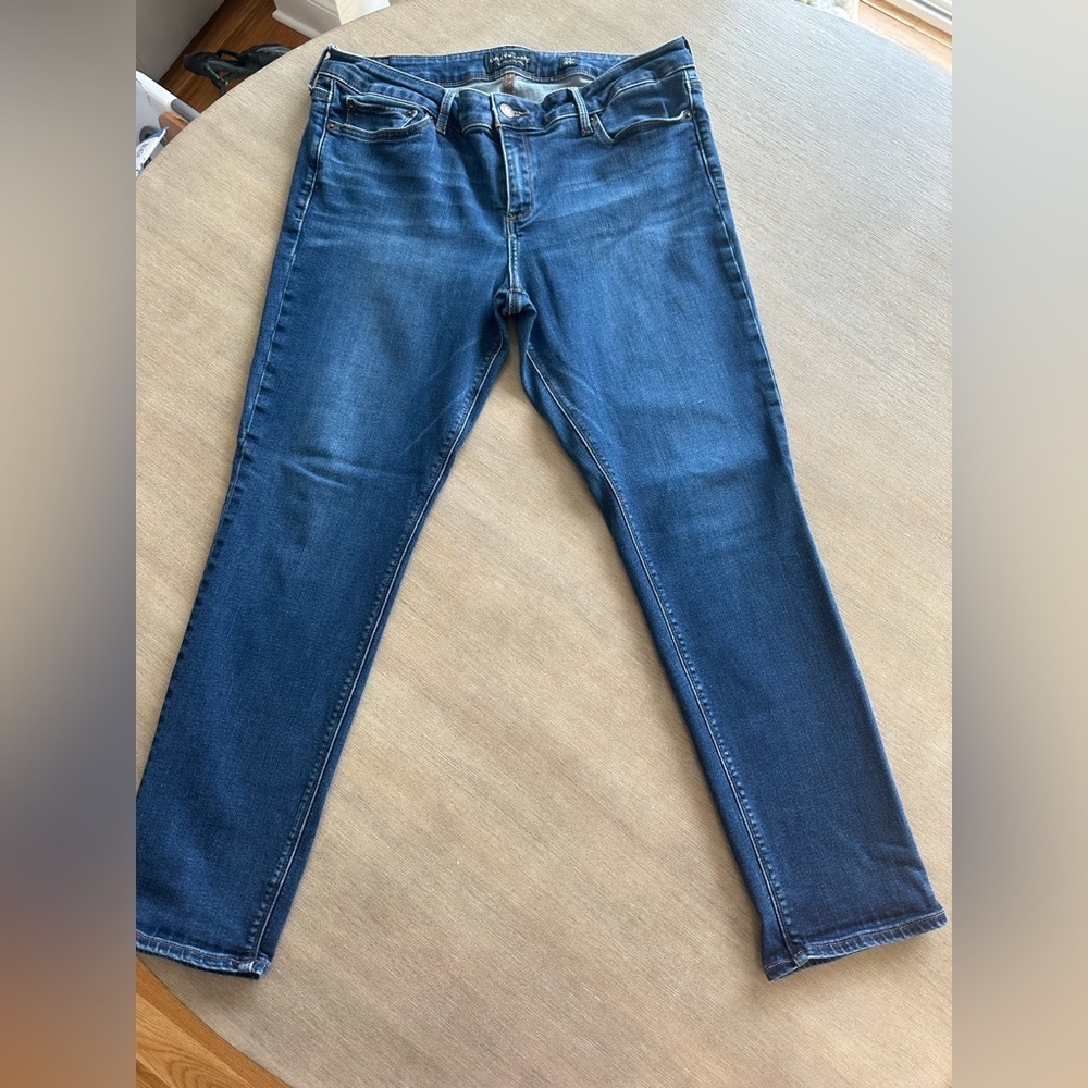 Lucky Brand 14/32 ankle chenille Dark Blue Skinny Jeans